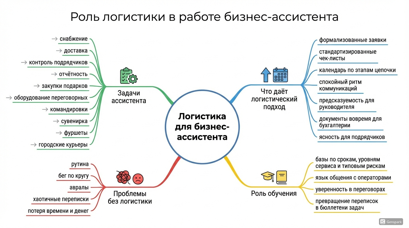 Зачем бизнес-ассистенту логистика